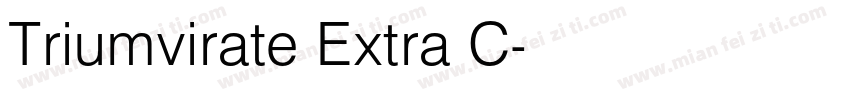 Triumvirate Extra C字体转换